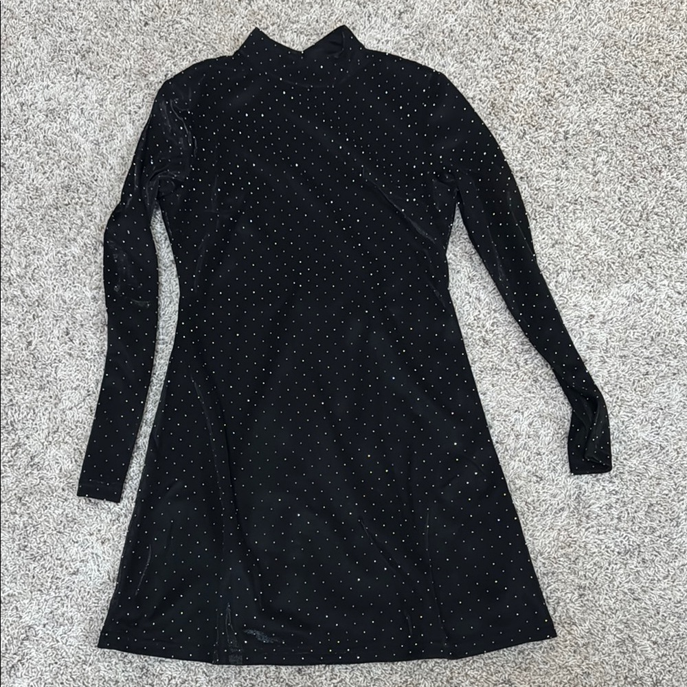 Lulus Black rhinestone Dress